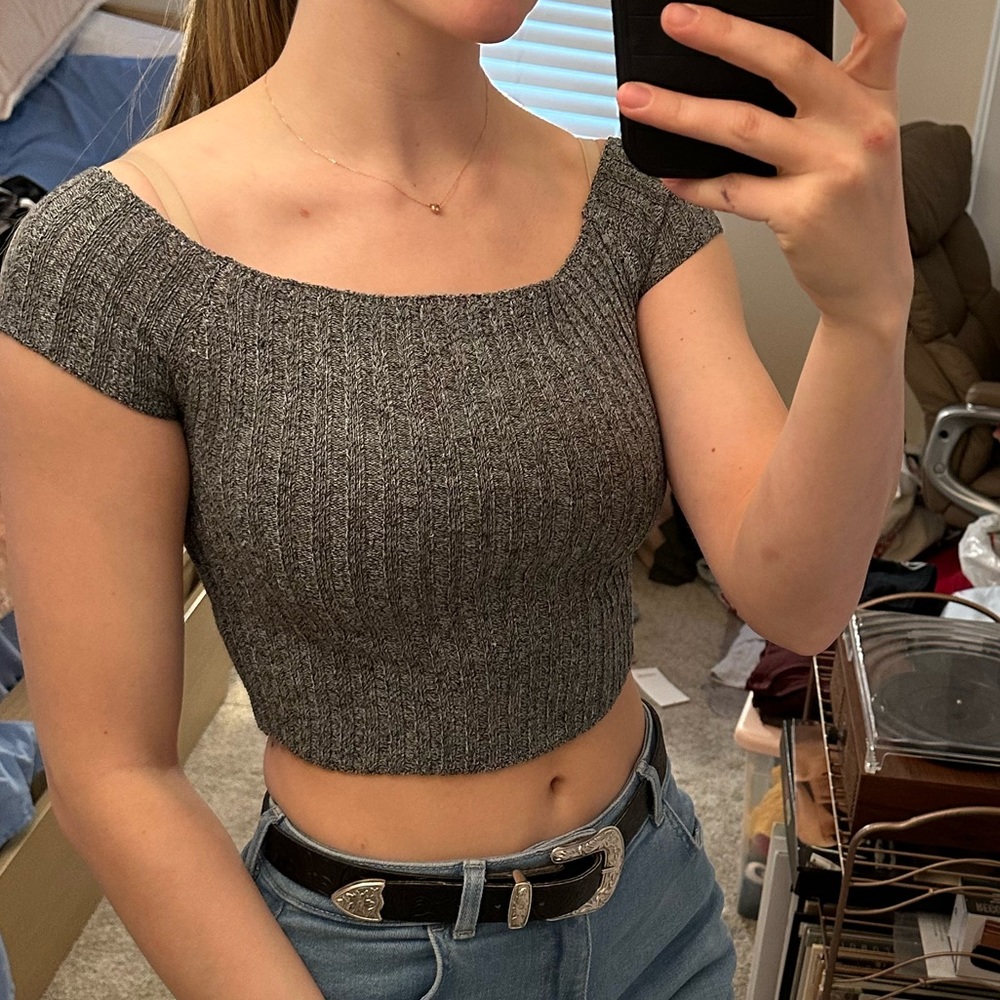 gray forever 21 shirt